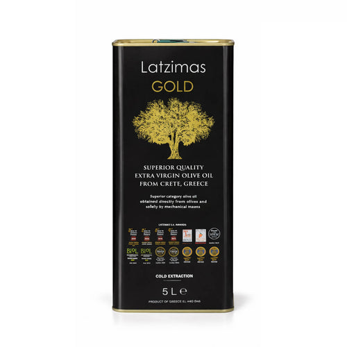 Latzimas GOLD Olivenöl – Extra Nativ | 5 Liter Kanister | Koroneiki aus Kreta (Rethymnon)